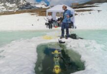 Drone κάτω από τον πάγο των Άλπεων συλλέγει δεδομένα για τις επιπτώσεις της κλιματικής αλλαγής