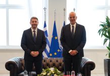 Συνάντηση Δένδια – Ανδρουλάκη: Για ζητήματα άμυνας και την Ατζέντα 2030 ενημερώθηκε ο πρόεδρος του ΠΑΣΟΚ