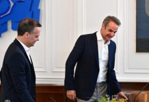 Συνάντηση Κ. Μητσοτάκη – Χ. Δούκα στο Μέγαρο Μαξίμου
