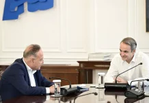Συνάντηση Κ. Μητσοτάκη με τον δήμαρχο Θεσσαλονίκης Στ. Αγγελούδη: «Το 2030 θα έχουμε μια καινούργια ΔΕΘ»