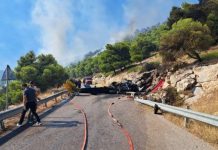 Ψάθα: Συνελήφθη αδελφός αντιδημάρχου που έπεσε με το αυτοκίνητό του πάνω στα συντρίμμια του ελικοπτέρου